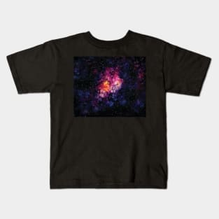 Kissedwaterlily Nebula and Stars Kids T-Shirt